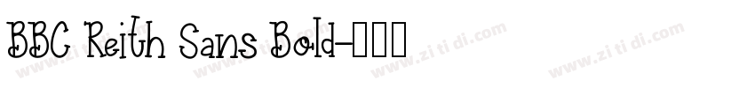 BBC Reith Sans Bold字体转换